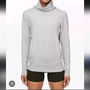 354-Lululemon Gray Cowl Neck‎ Sweater